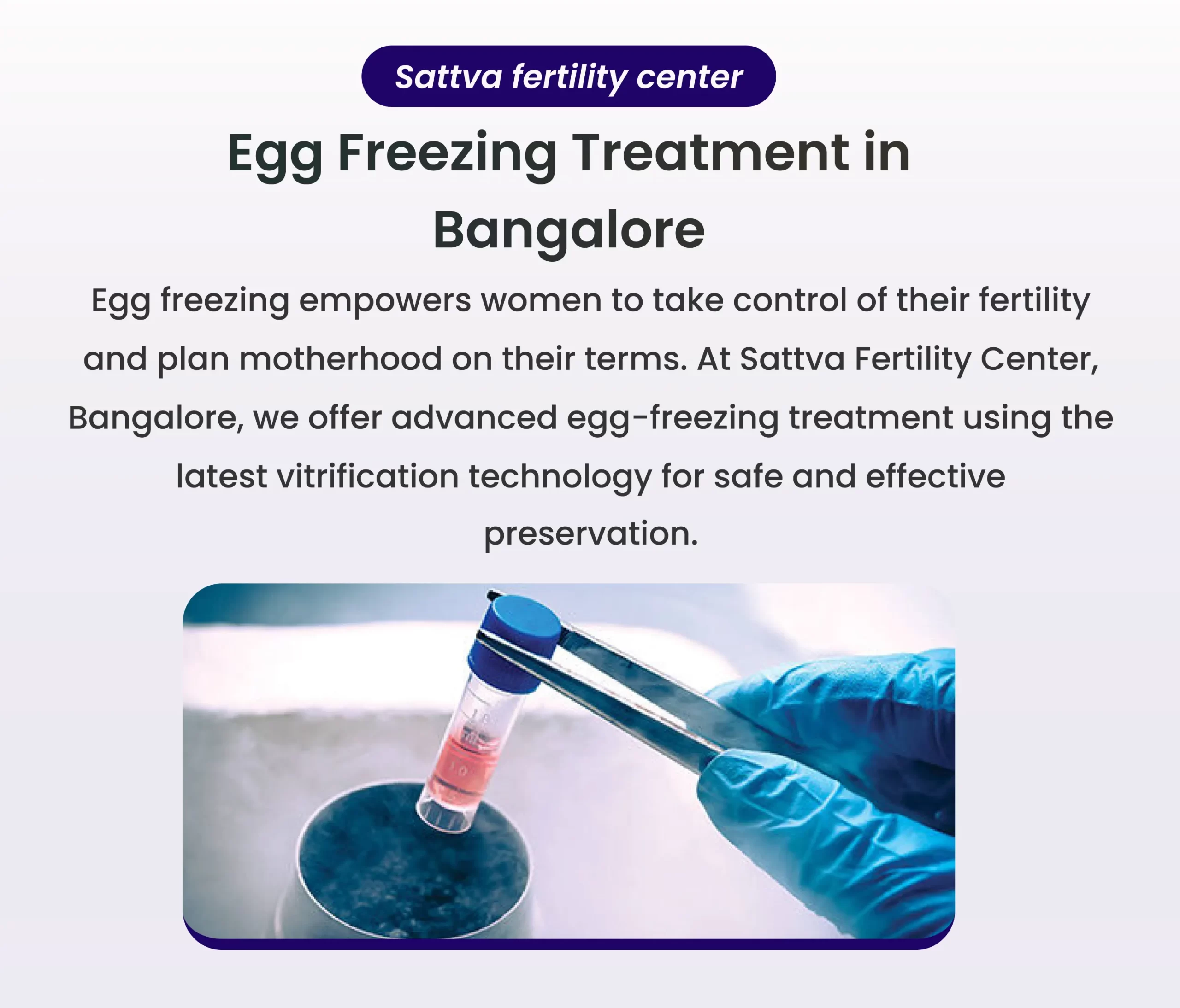 Egg Freezing Treatment in Bangalore