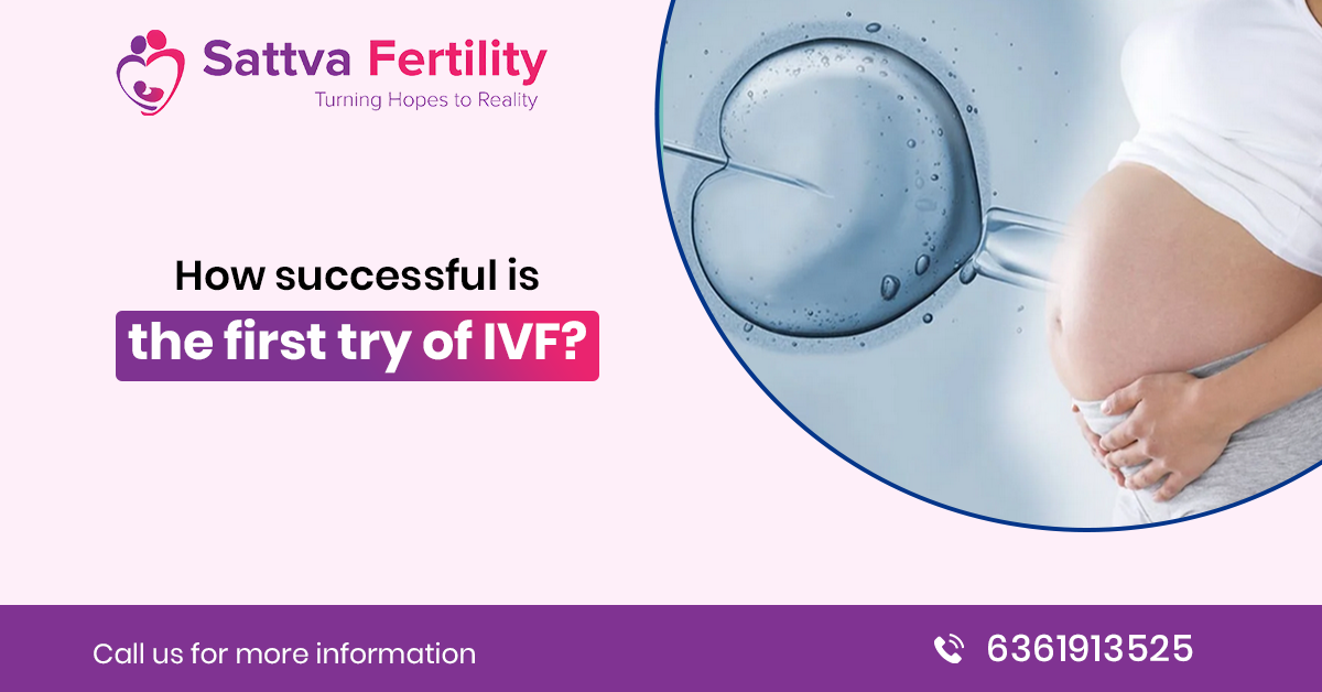 How successful is the first try of IVF?
